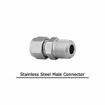 Male Connector SS 316 x Inch