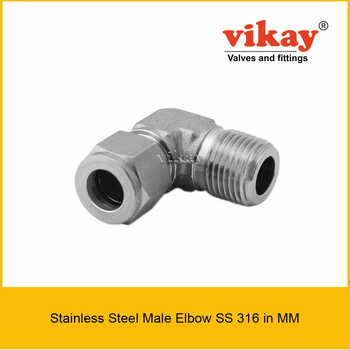 Male Elbow SS 316 x mm