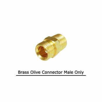 Brass Olive Connector Male Only