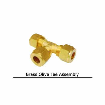 Brass Olive Tee Assembly