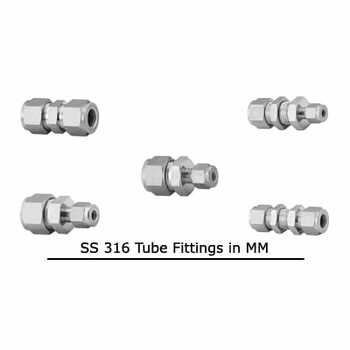 Stainless Steel Tube Fittings SS 316 x MM
