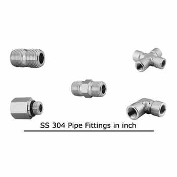 Stainless Steel Pipe Fittings SS 304 x Inch