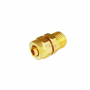 Brass P U Connector Assembly 3/8"  x 8mm  - PUC388M