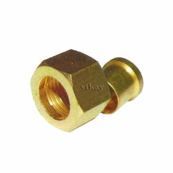 Brass Solder Nut & Nipple Set 1/4" x 1/4"  - SNN1414