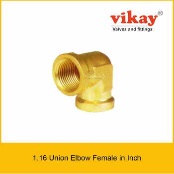 Brass Union Elbow Female