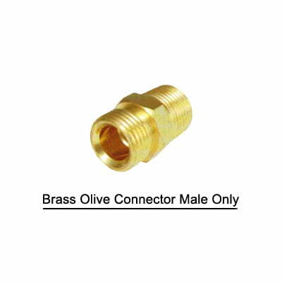 Brass Olive Connector Male Only