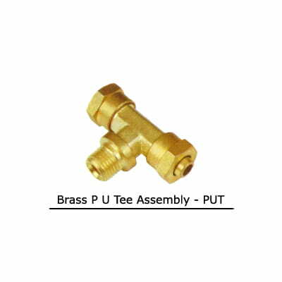 Brass P U Tee Assembly - PUT