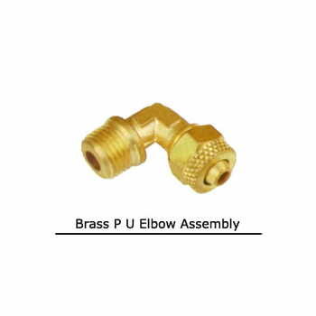 Brass P U Elbow Assembly