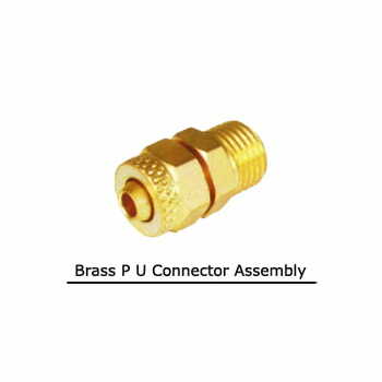 Brass P U Connector Assembly